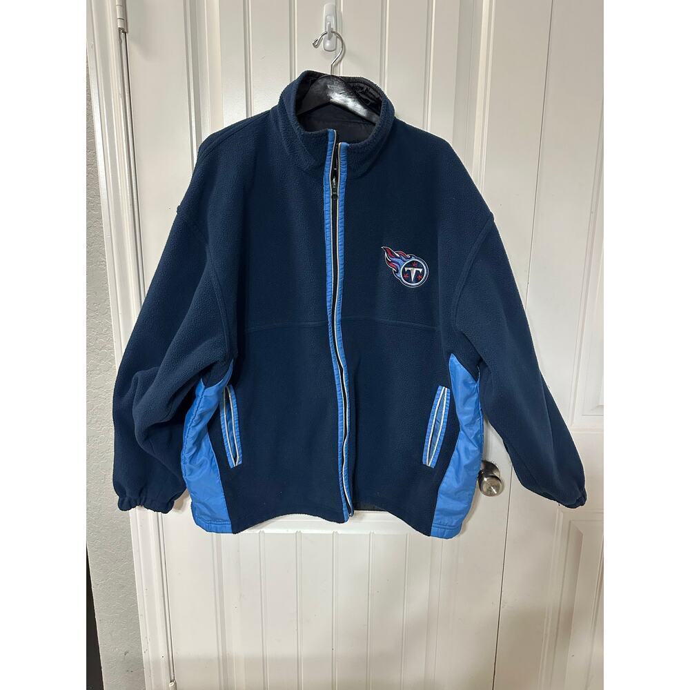 Pro Player Tennessee Titans Revisable Windbreaker Fleece Jacket Men XL Football - Picture 4 of 14